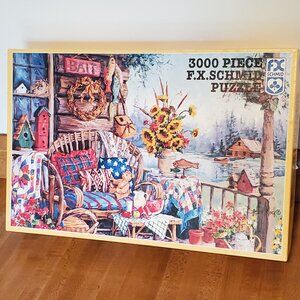 FX SCHMID 3000 Piece Puzzle “COUNTRY HIDEAWAY"  1997